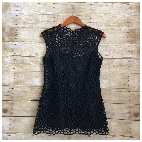 Kay Unger Tops - KAY UNGER BLACK LACE BLOUSE